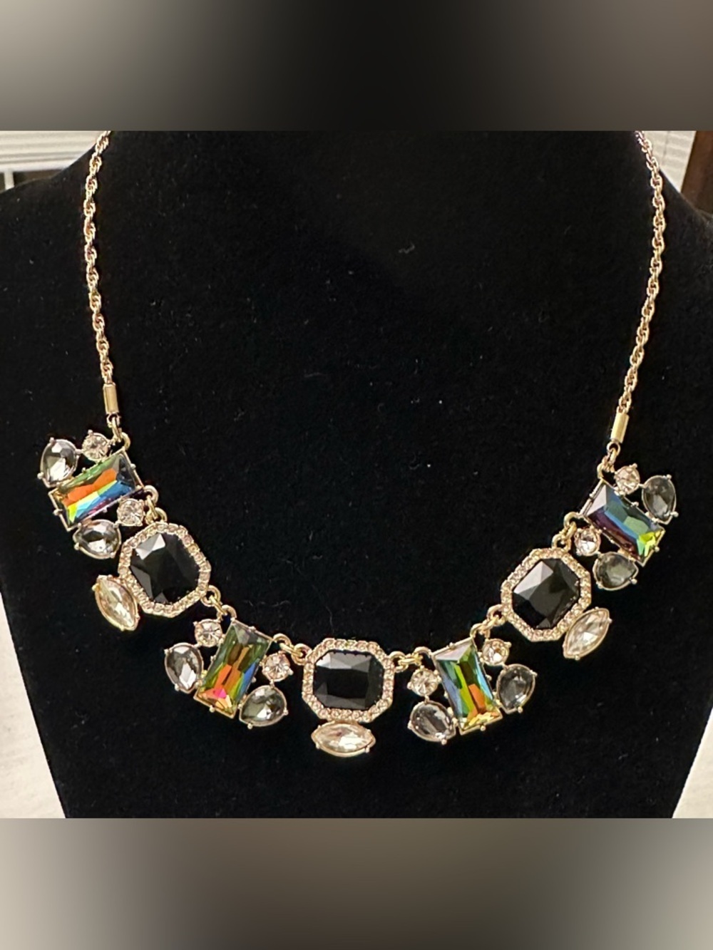 Kate Spade Art Deco Gems Small Necklace Statement NWT